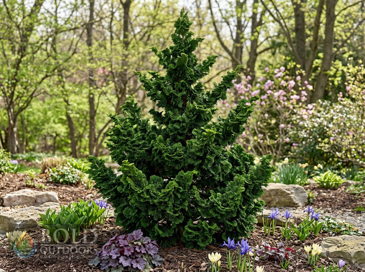 Compact Green Hinoki False Cypress