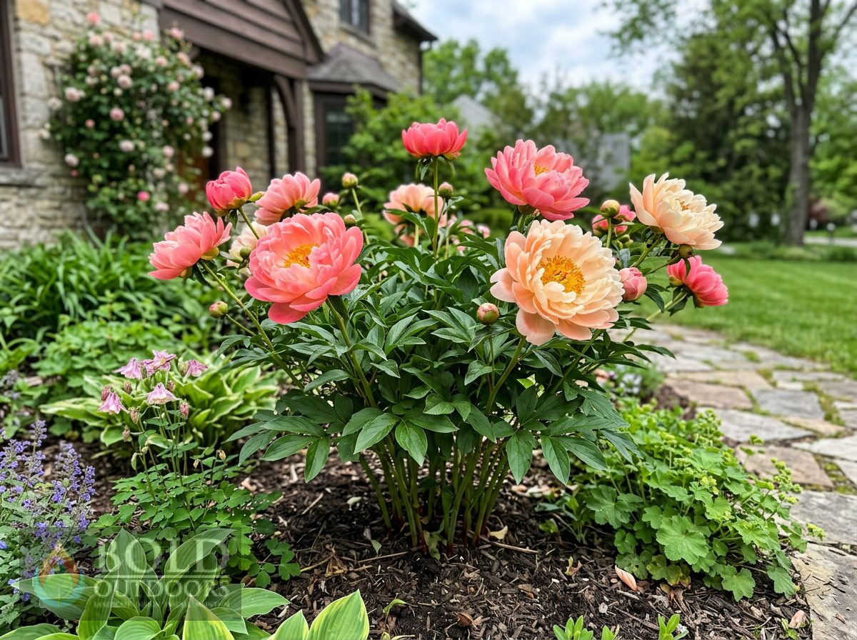 Coral Sunset Peony